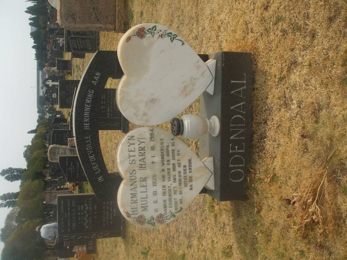 ODENDAAL Hermanus Steyn Muller 1926-1994
