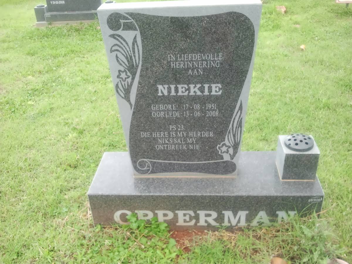 OPPERMAN Niekie 1951-2008