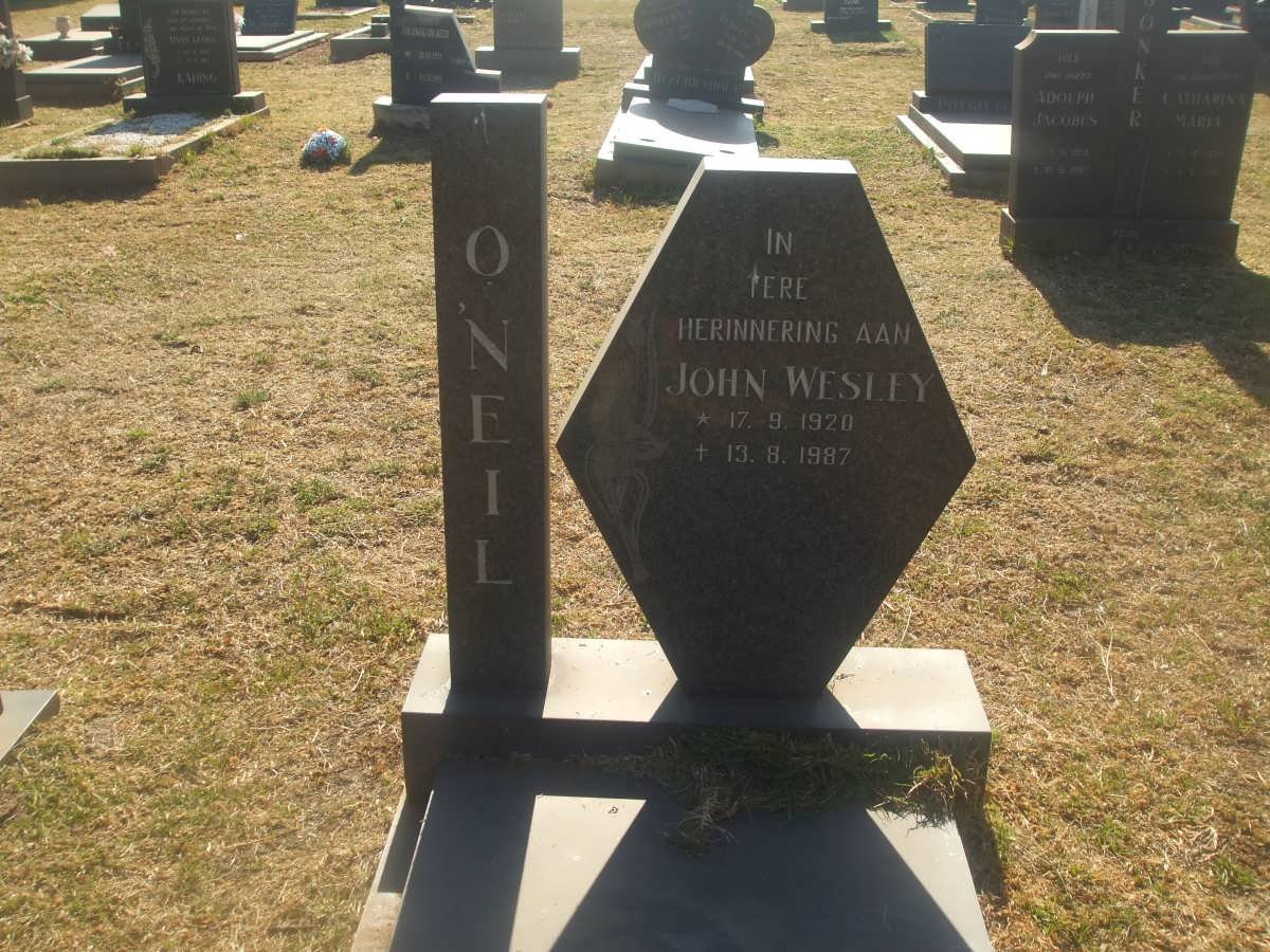 O'NEIL John Wesley 1920-1987