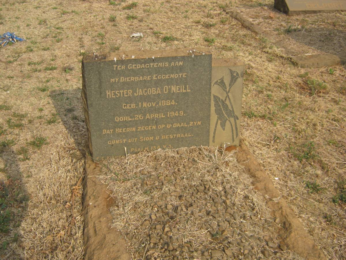 O'NEILL Hester Jacoba nee VAN RENSBURG 1884-1949