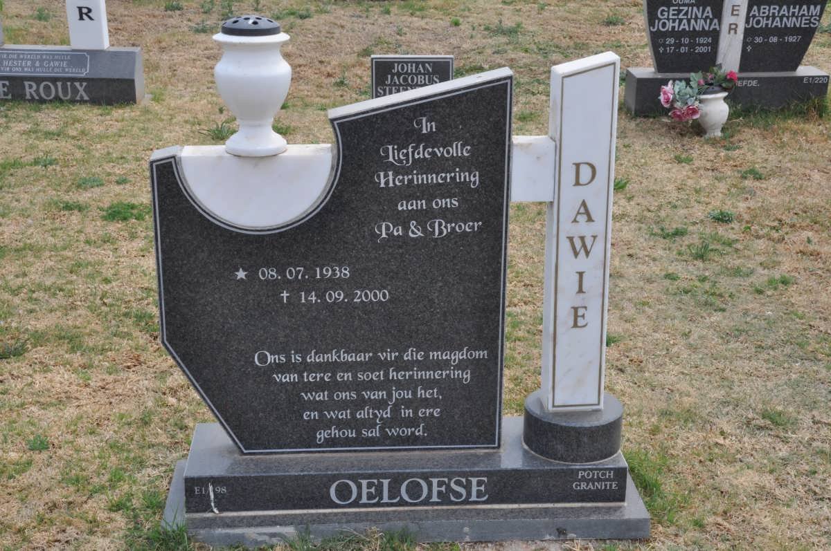 OELOFSE Dawie 1938-2000