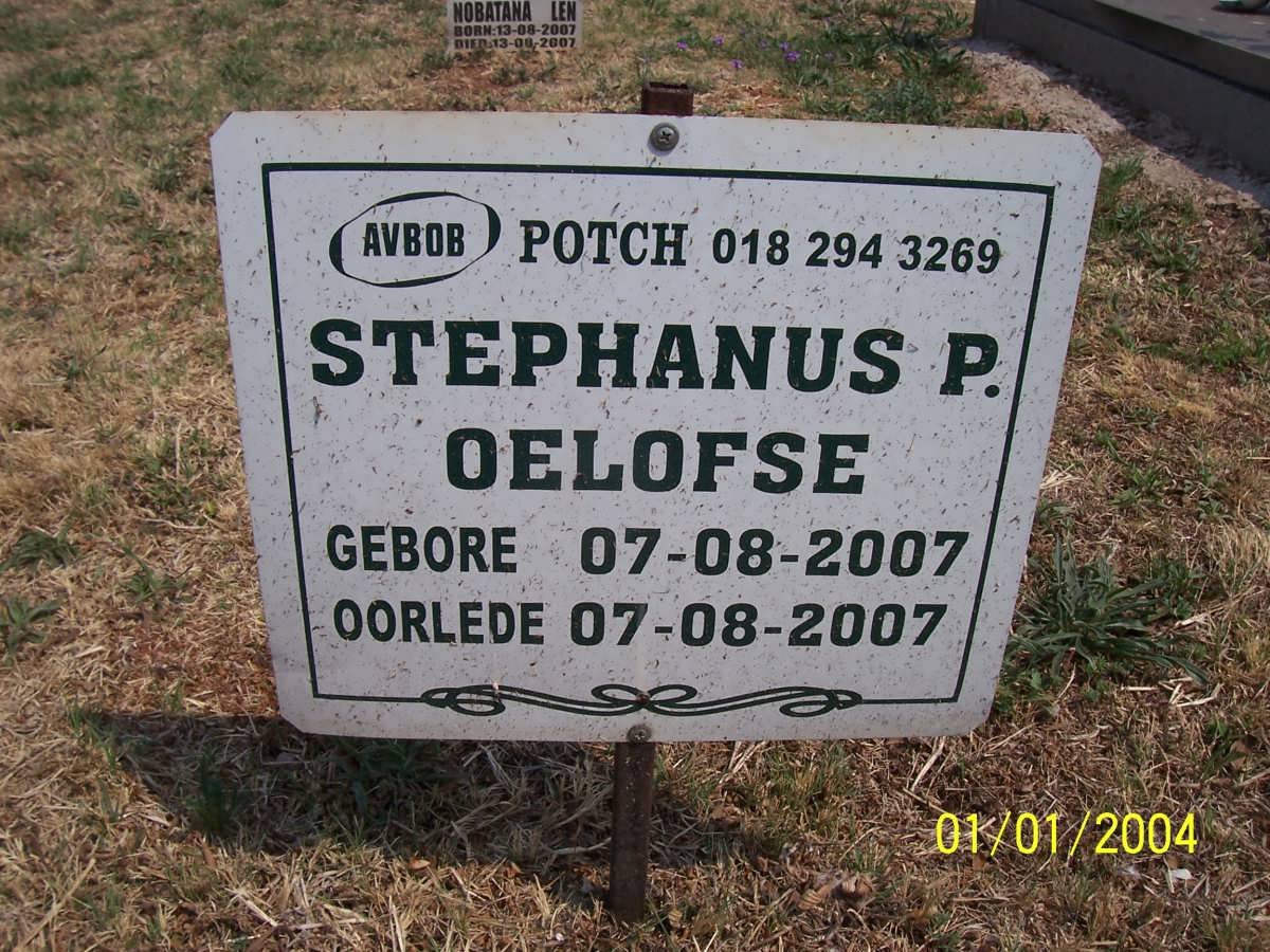OELOFSE Stephanus P. 2007-2007