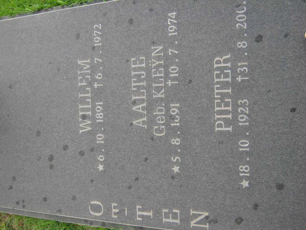 OTTEN Willem 1891-1972 &amp; Aaltje KLEŸN 1891-1974 :: OTTEN Pieter 1923-2001