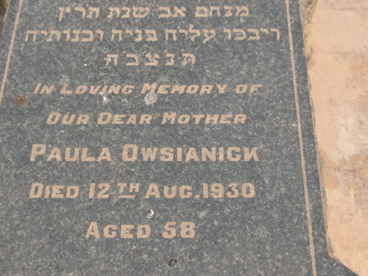 OWSIANICK Paula -1930