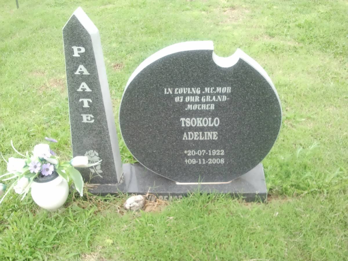 PAATE Tsokolo Adeline 1922-2008