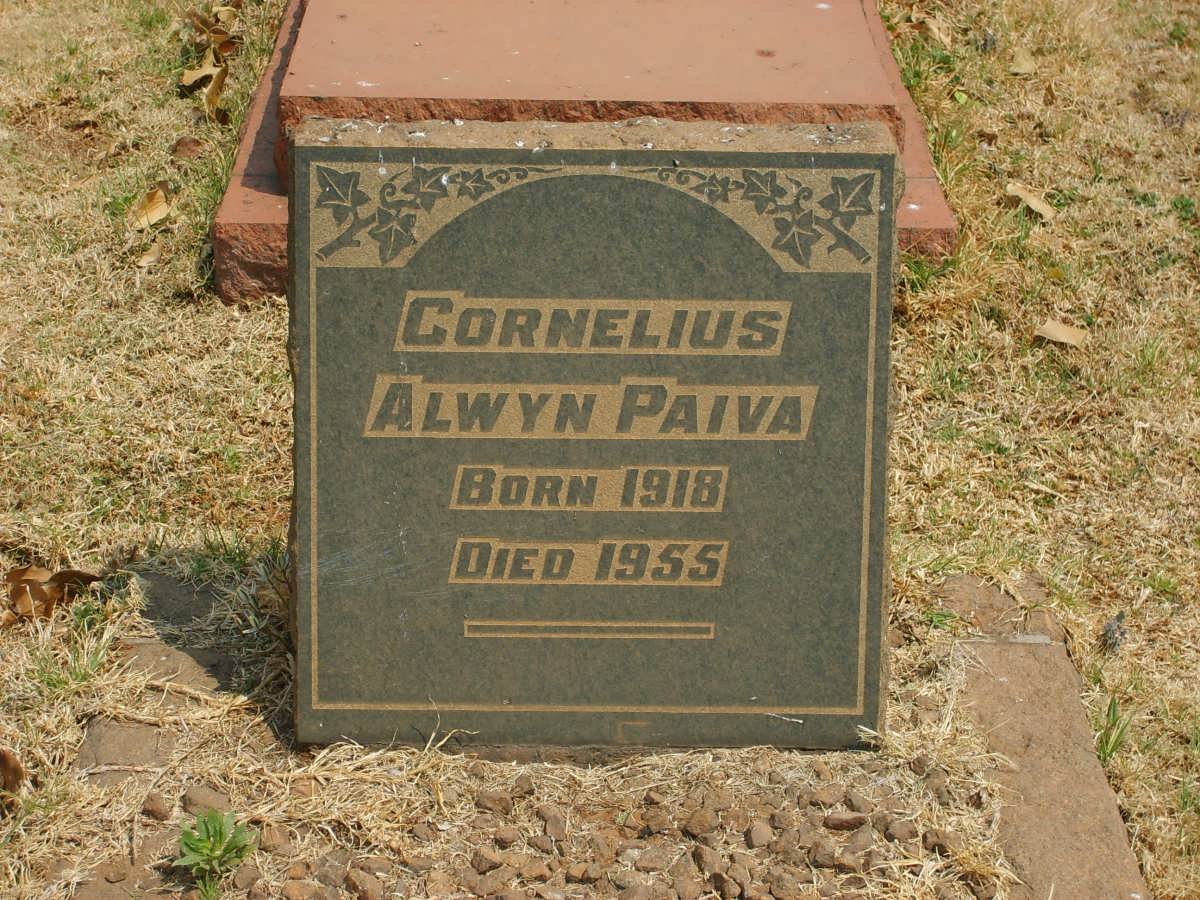 PAIVA Cornelius Alwyn 1918-1955