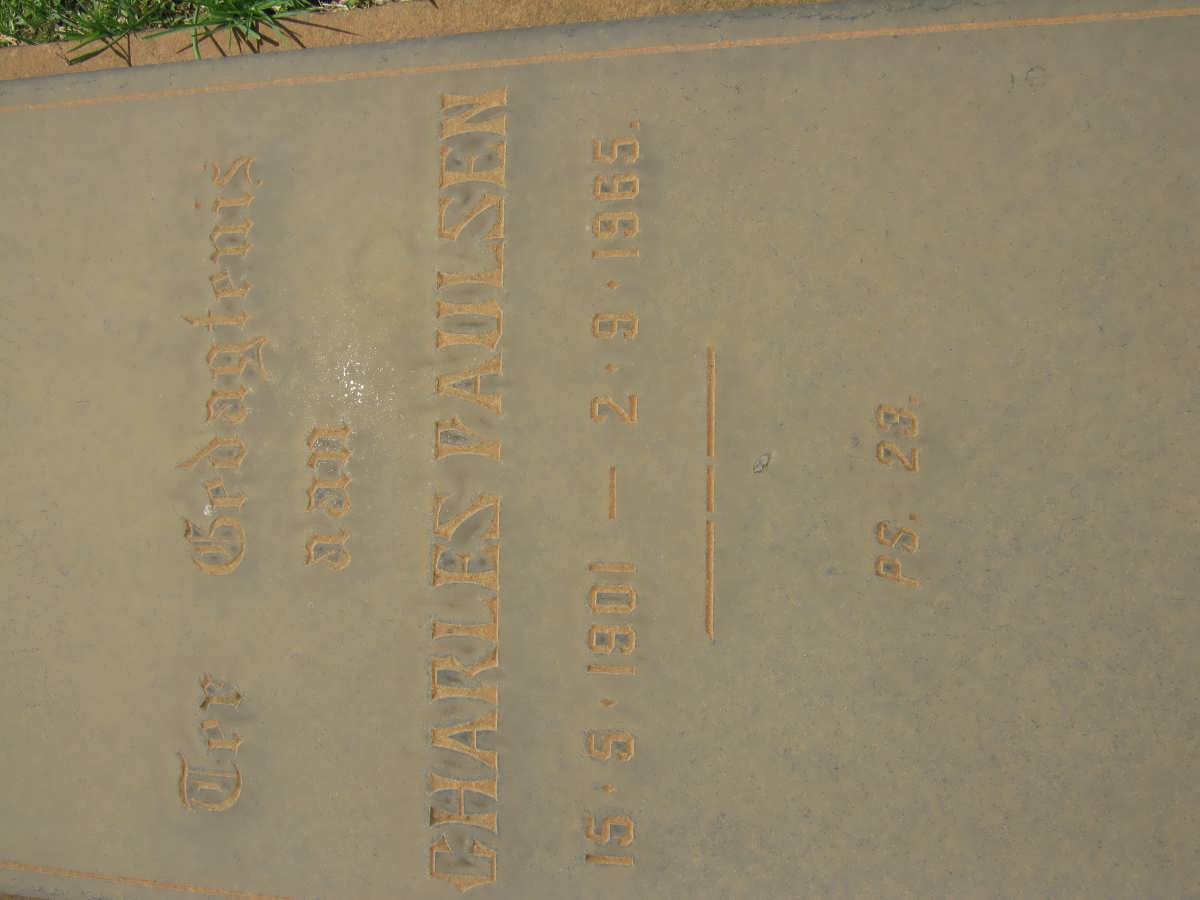 PAULSEN Charles 1901-1965