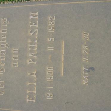 PAULSEN Ella 1900-1982