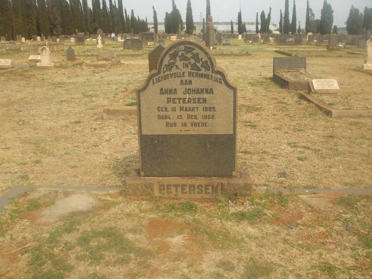 PETERSEN Anna Johanna 1889-1952
