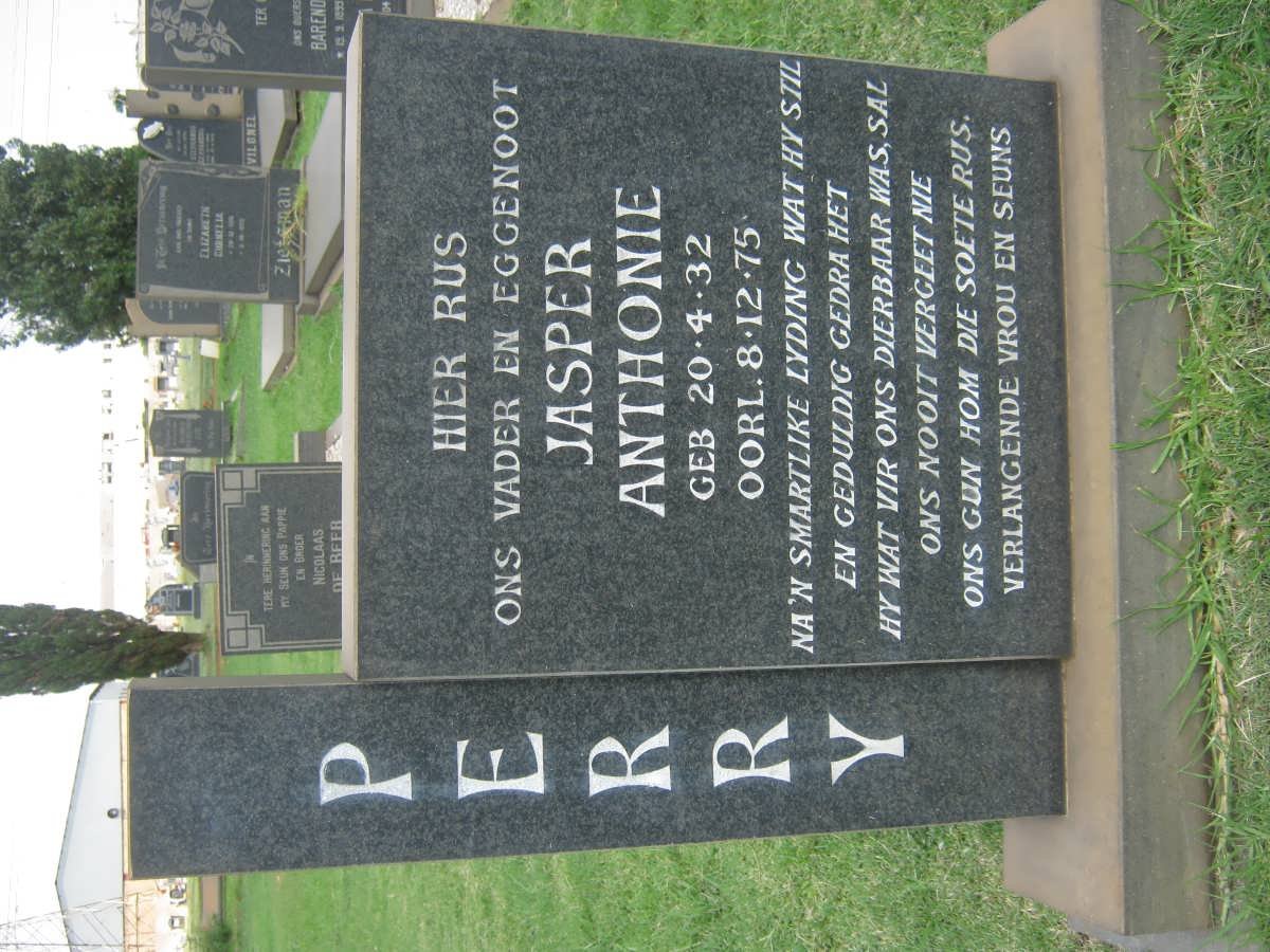PERRY Jasper Anthonie 1932-1975