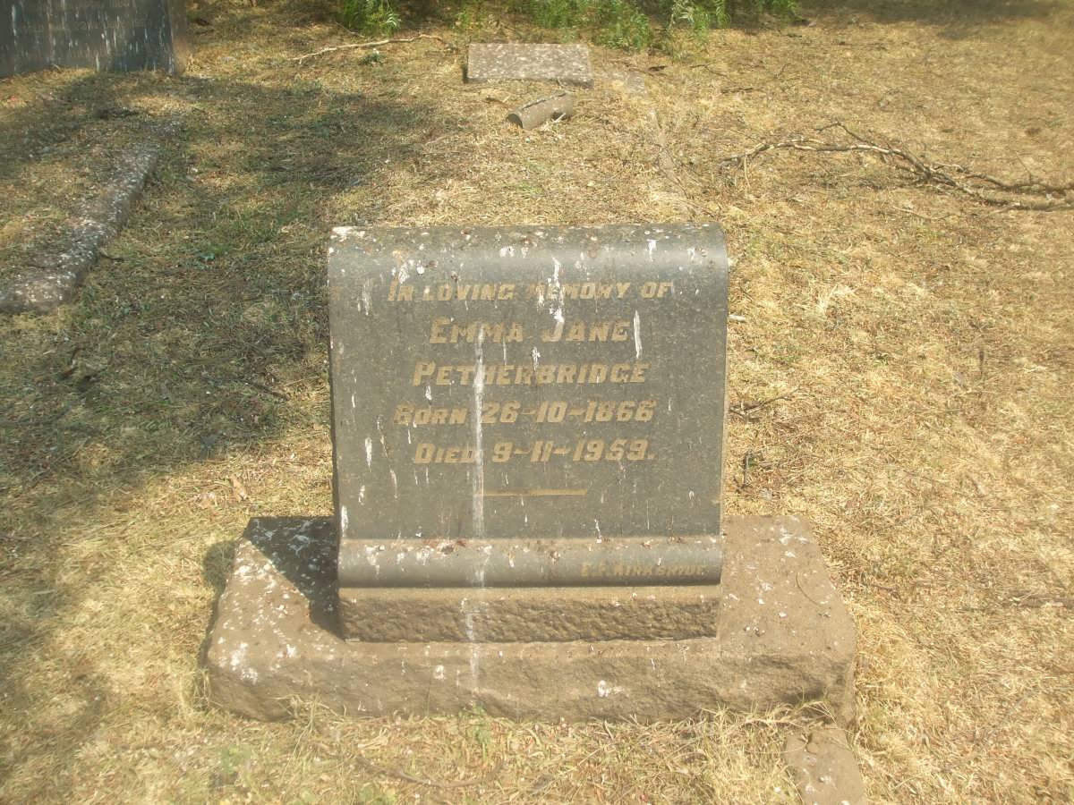PETHERBRIDGE Emma Jane 1866-1959