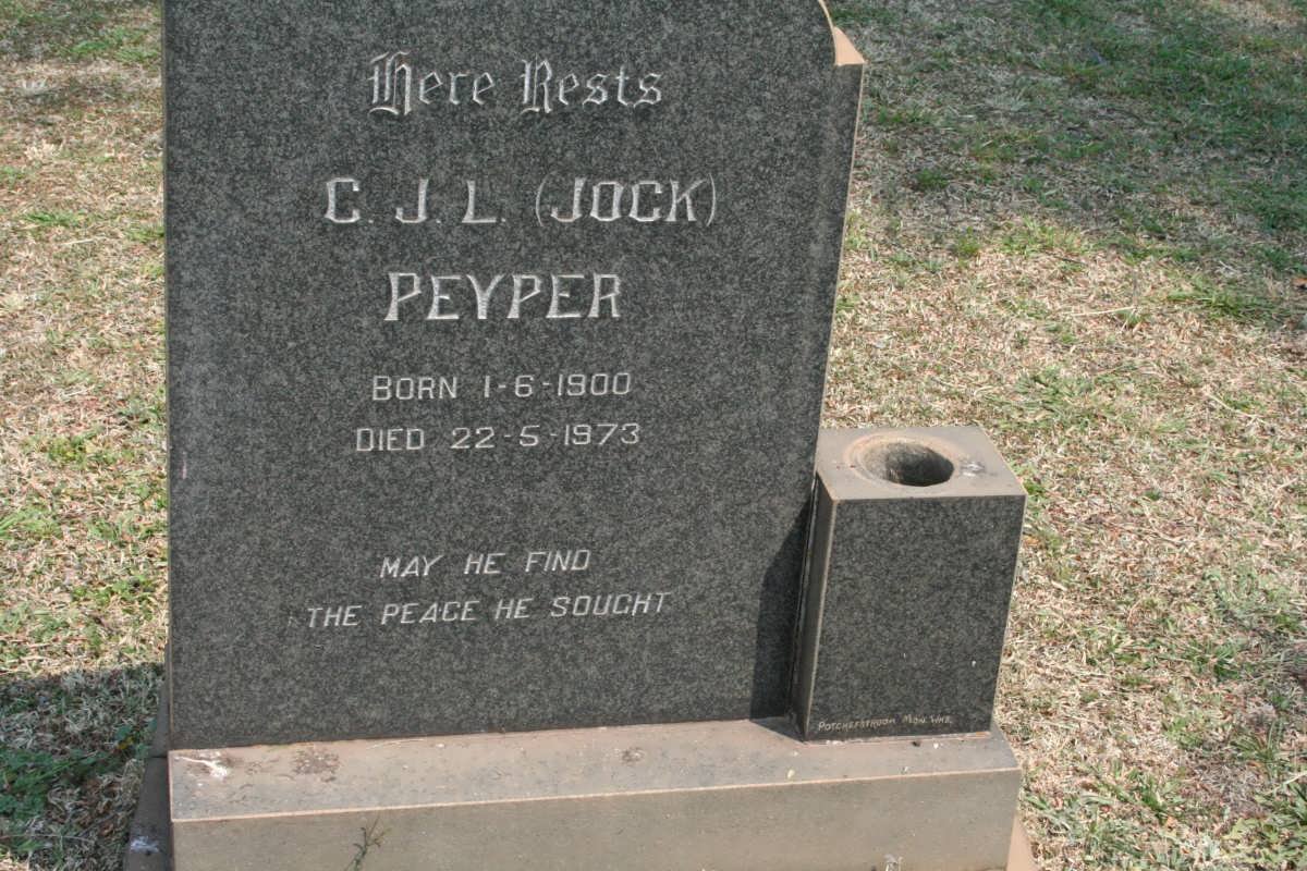 PEYPER C.J.L. 1900-1973