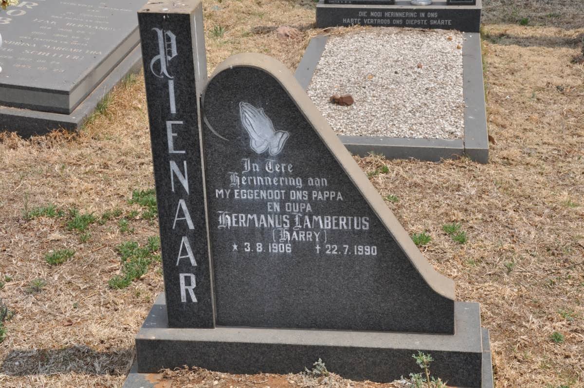 PIENAAR Hermanus Lambertus 1906-1990