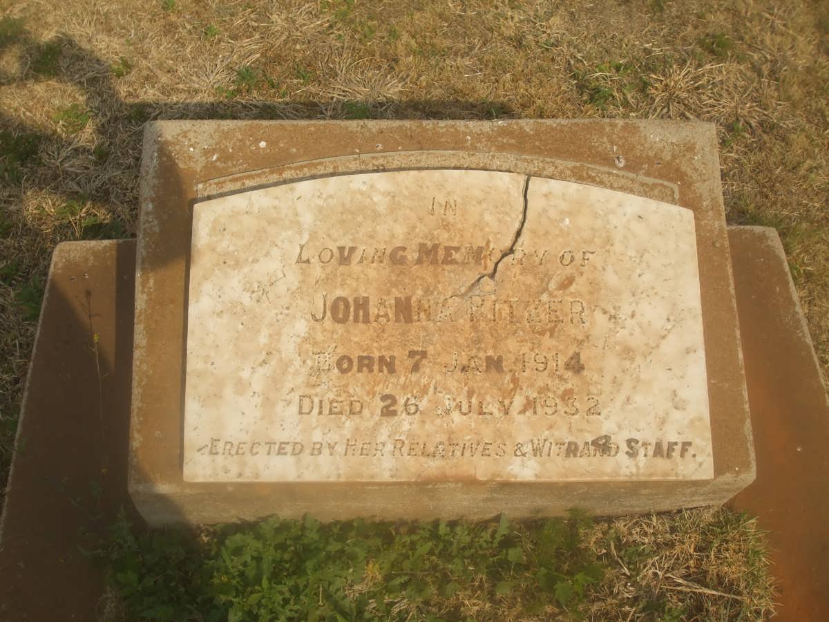 PITZER Johanna 1914-1932