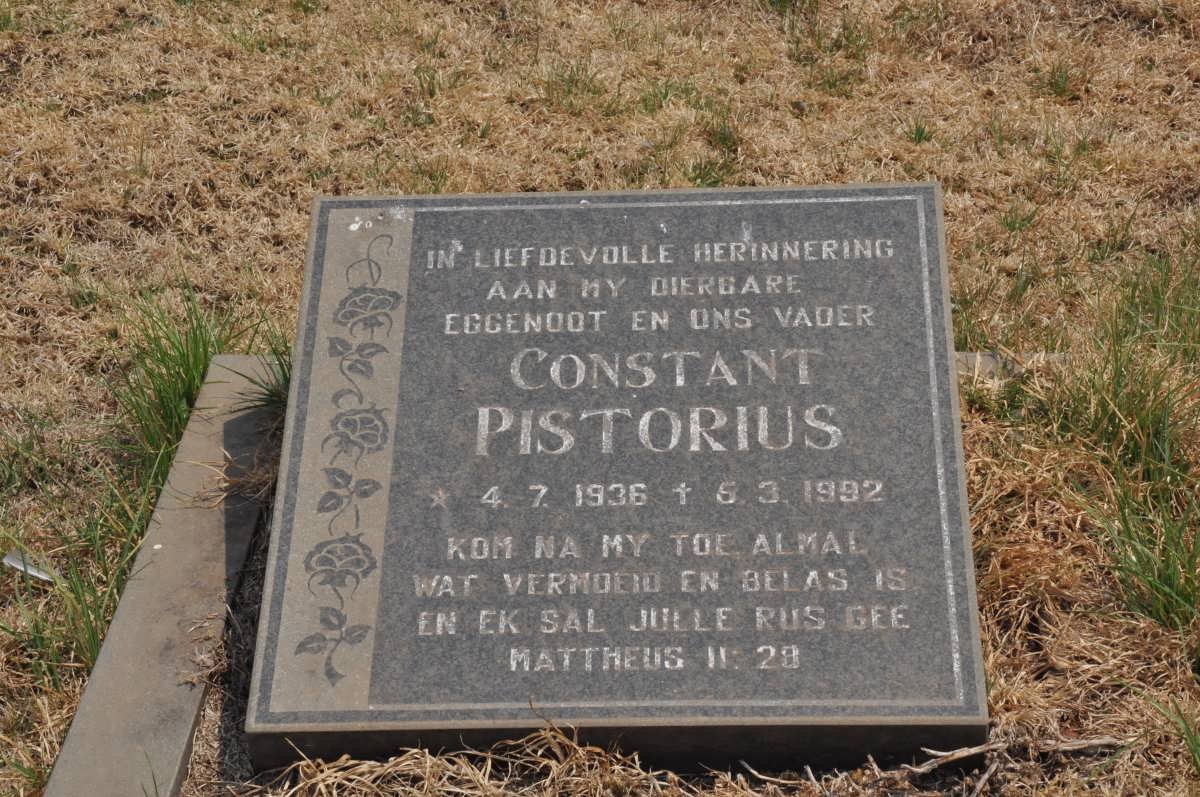PISTORIUS Constant 1936-1992