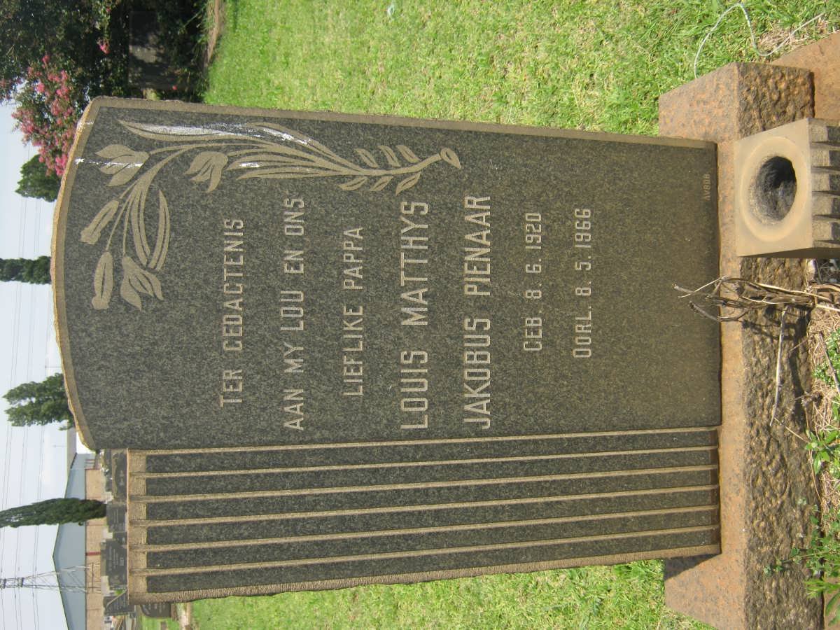 PIENAAR Louis Matthys Jakobus 1920-1966