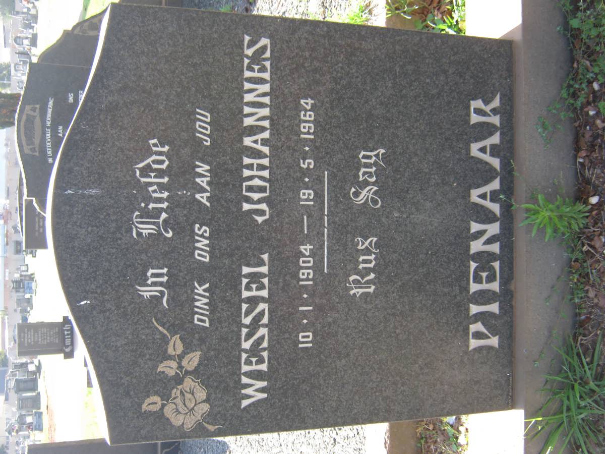 PIENAAR Wessel Johannes 1904-1964