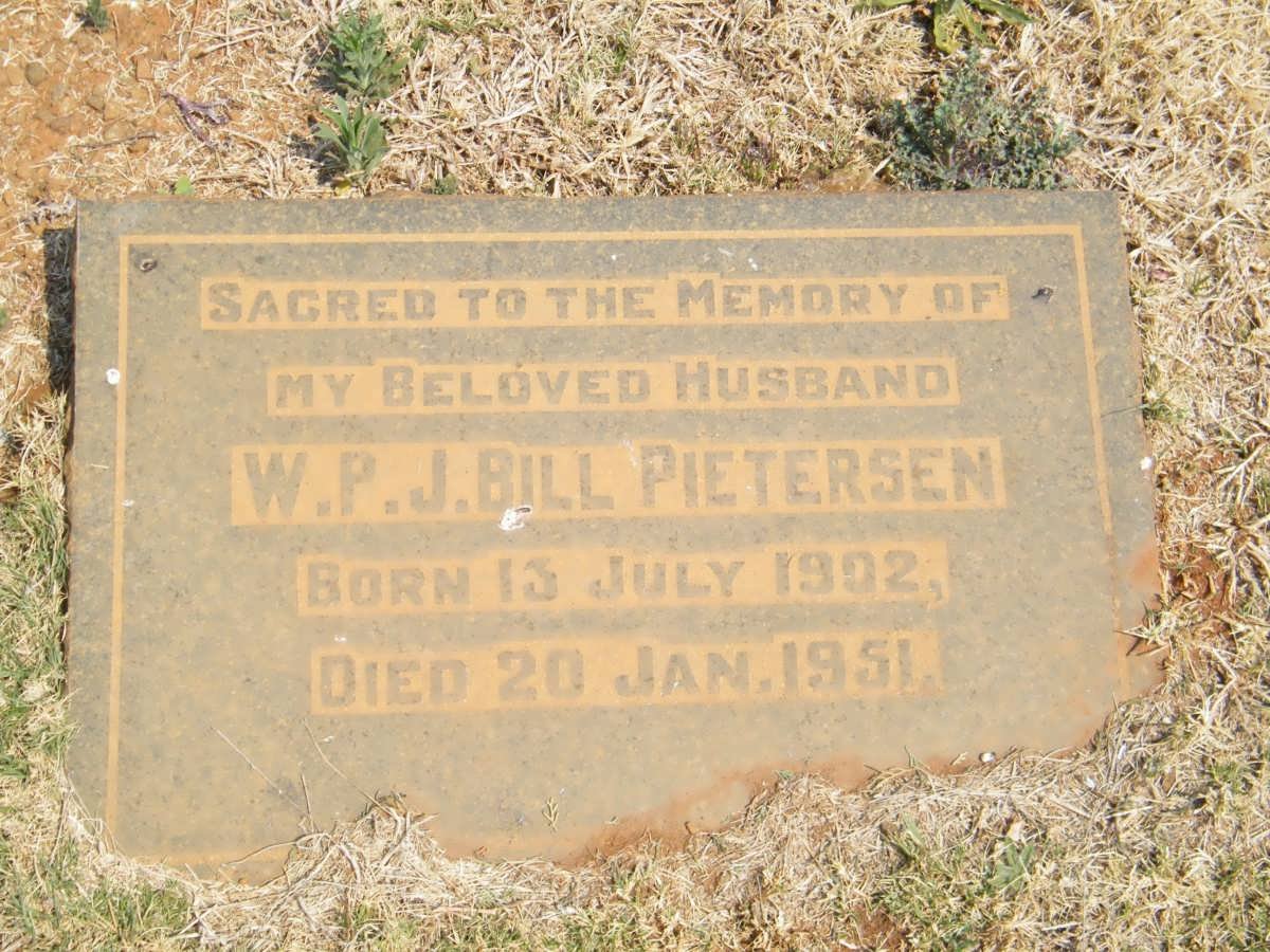 PIETERSEN W.P.J. 1902-1951