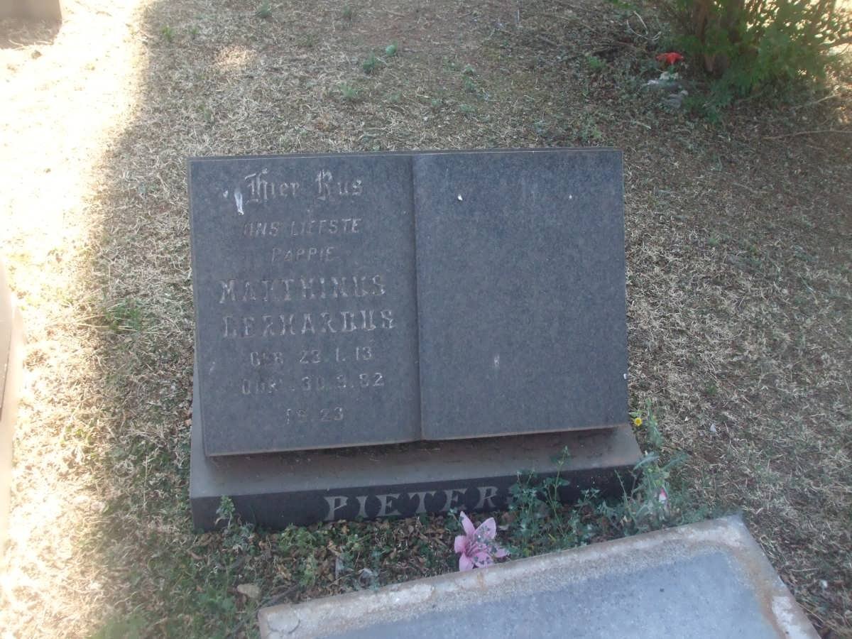 PIETERS Marthinus Gerhardus 1913-1982