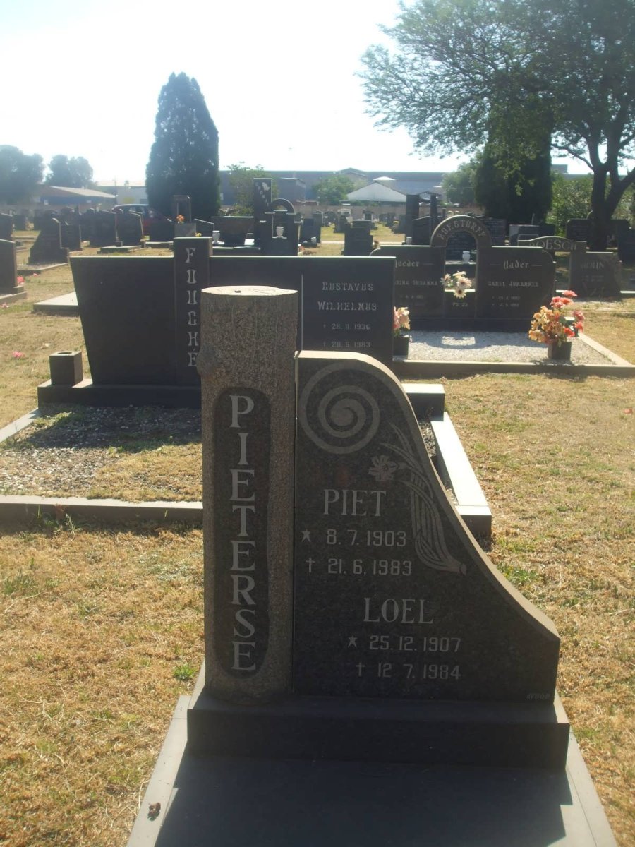 PIETERSE Piet 1903-1983 &amp; Loel 1907-1984