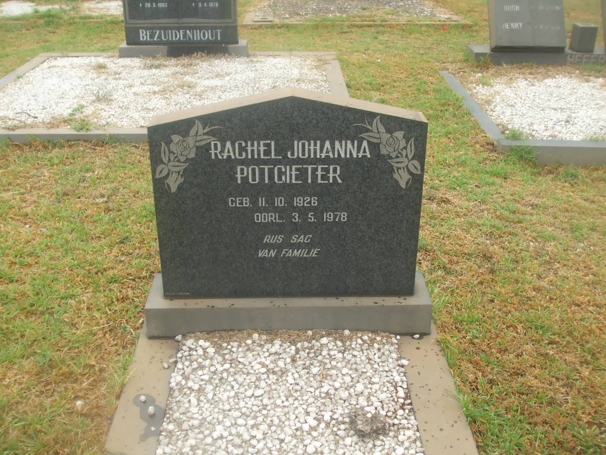 POTGIETER Rachel Johanna 1926-1978