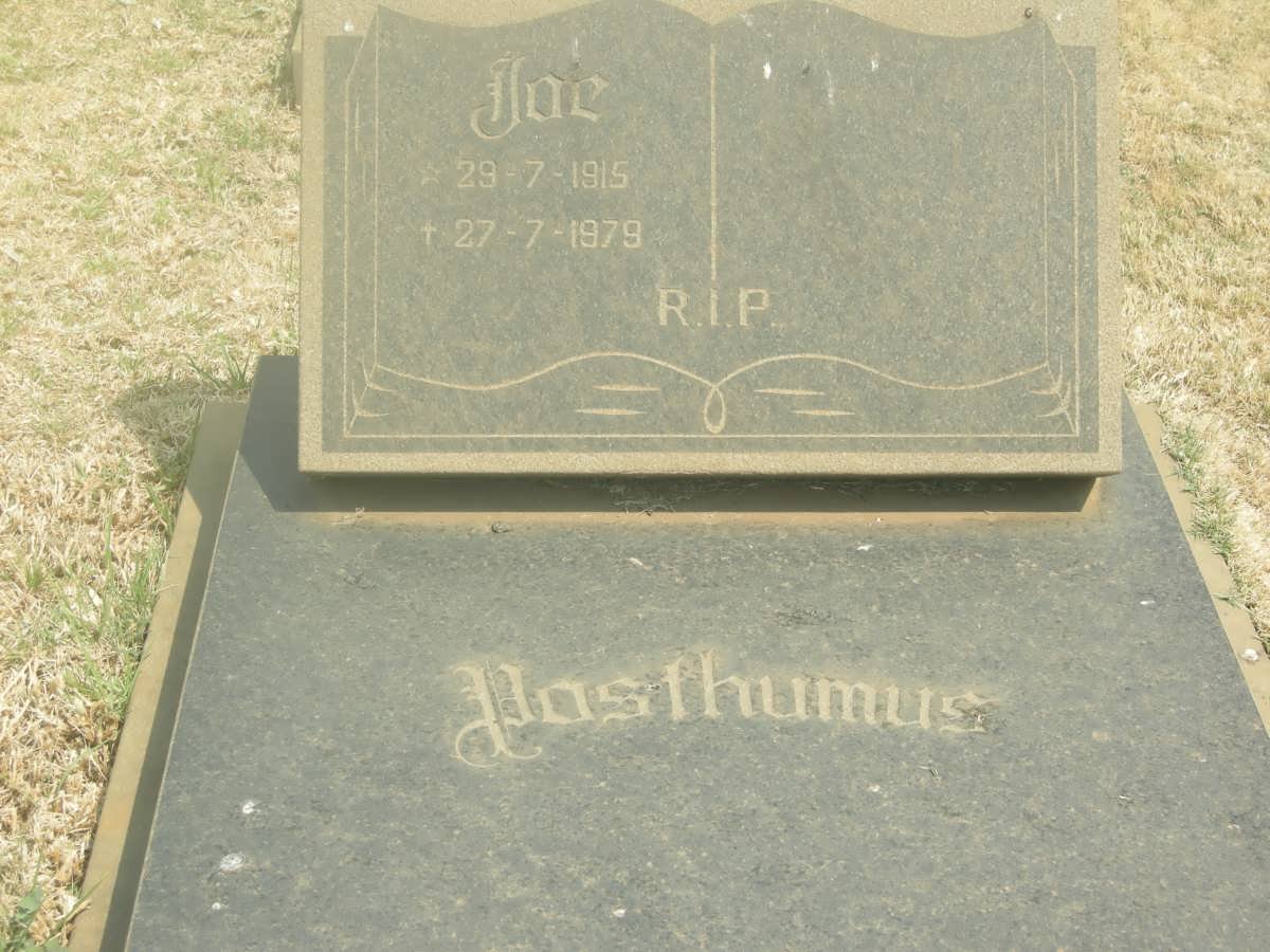 POSTHUMUS Joe 1915-1979