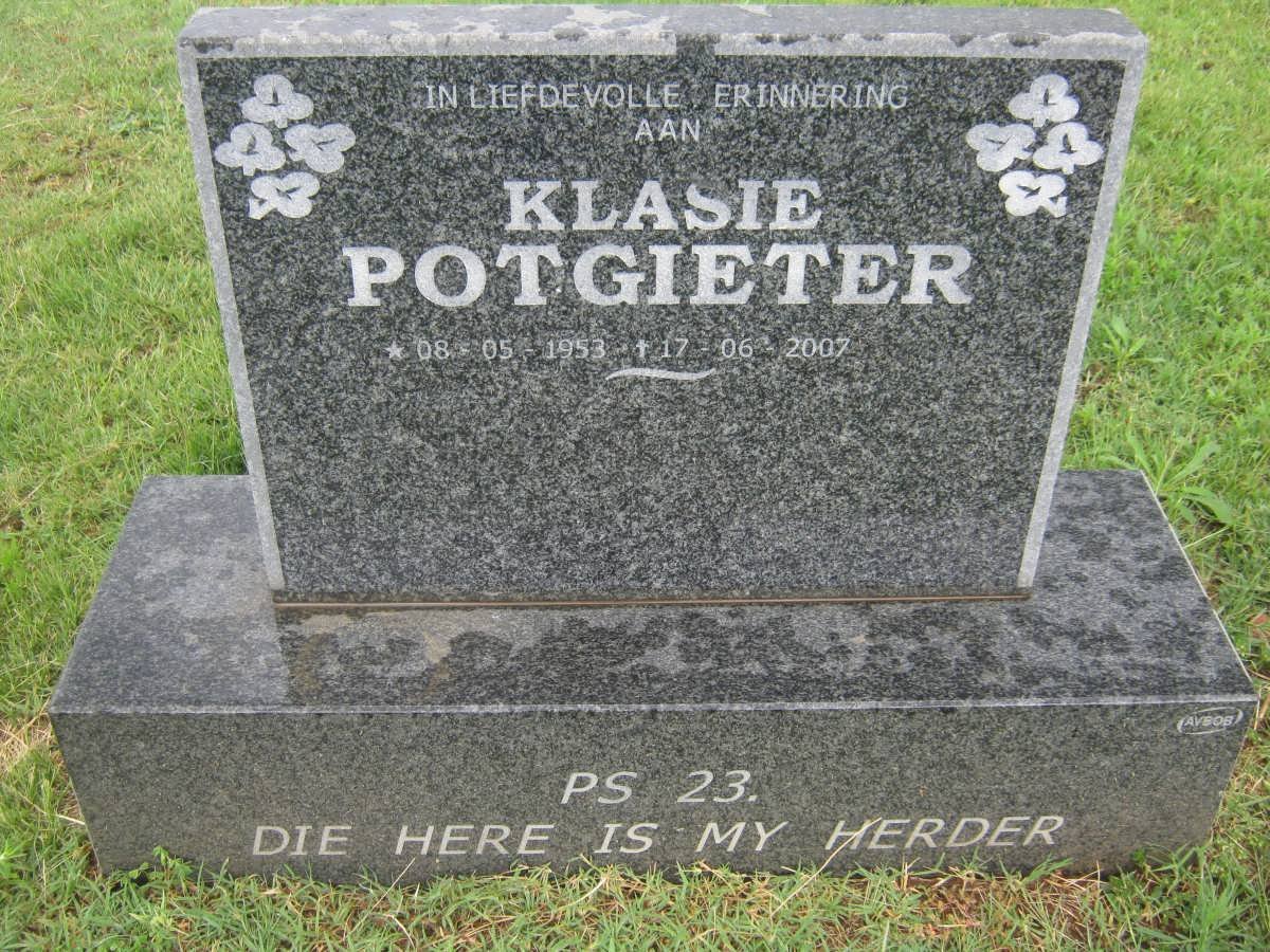 POTGIETER Klasie 1953-2007