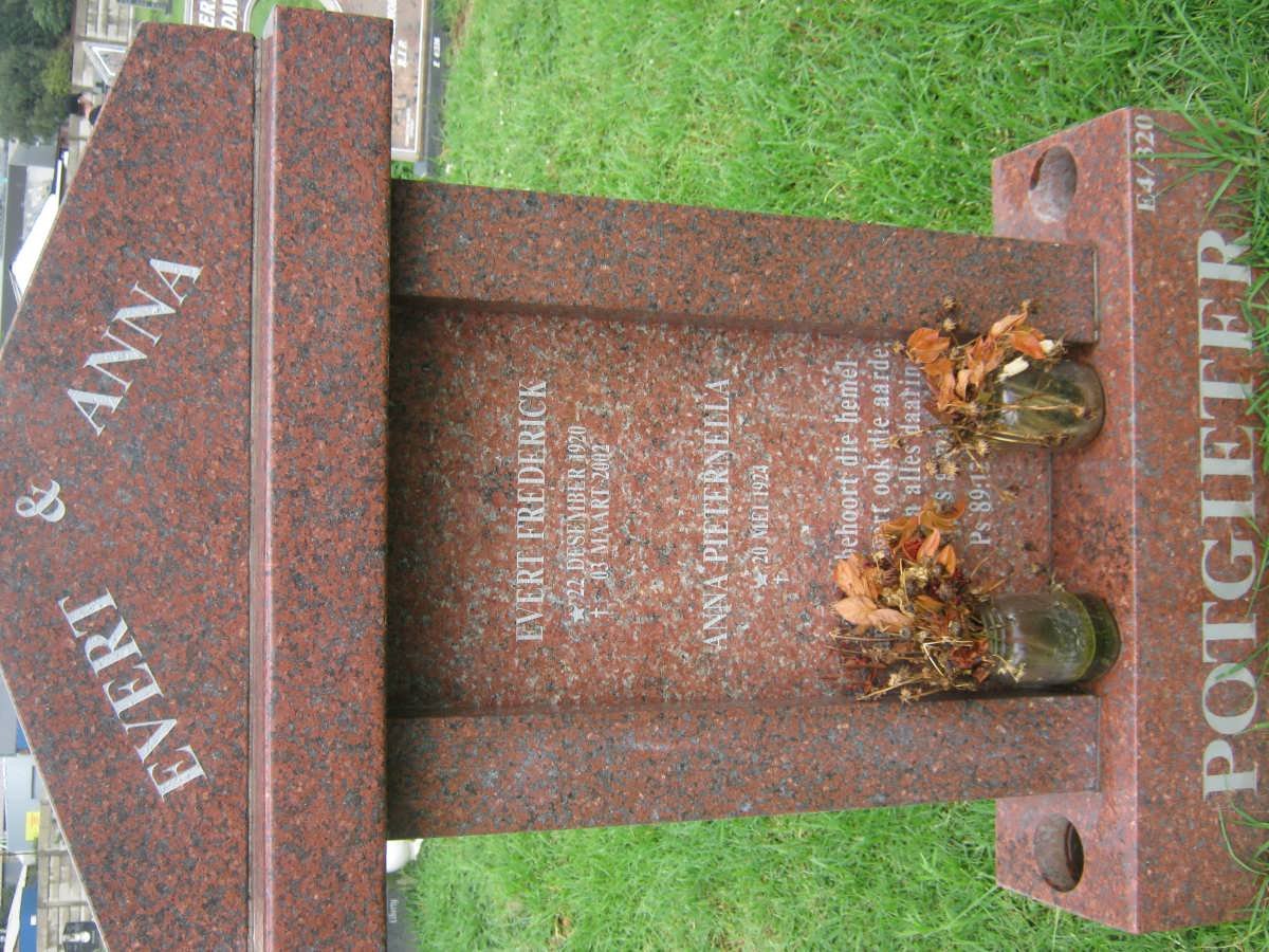 POTGIETER Evert Frederick 1920-2002 &amp; Anna Pieternella 1924-