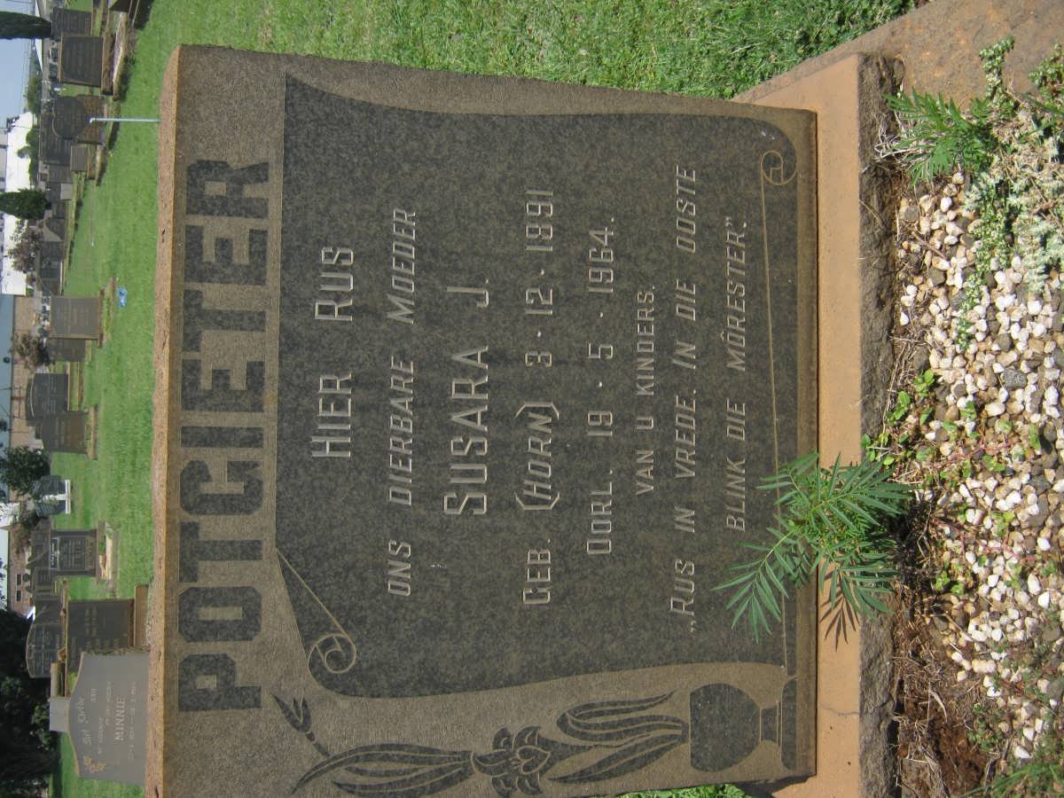 POTGIETER Susara J. nee HORN 1891-1964
