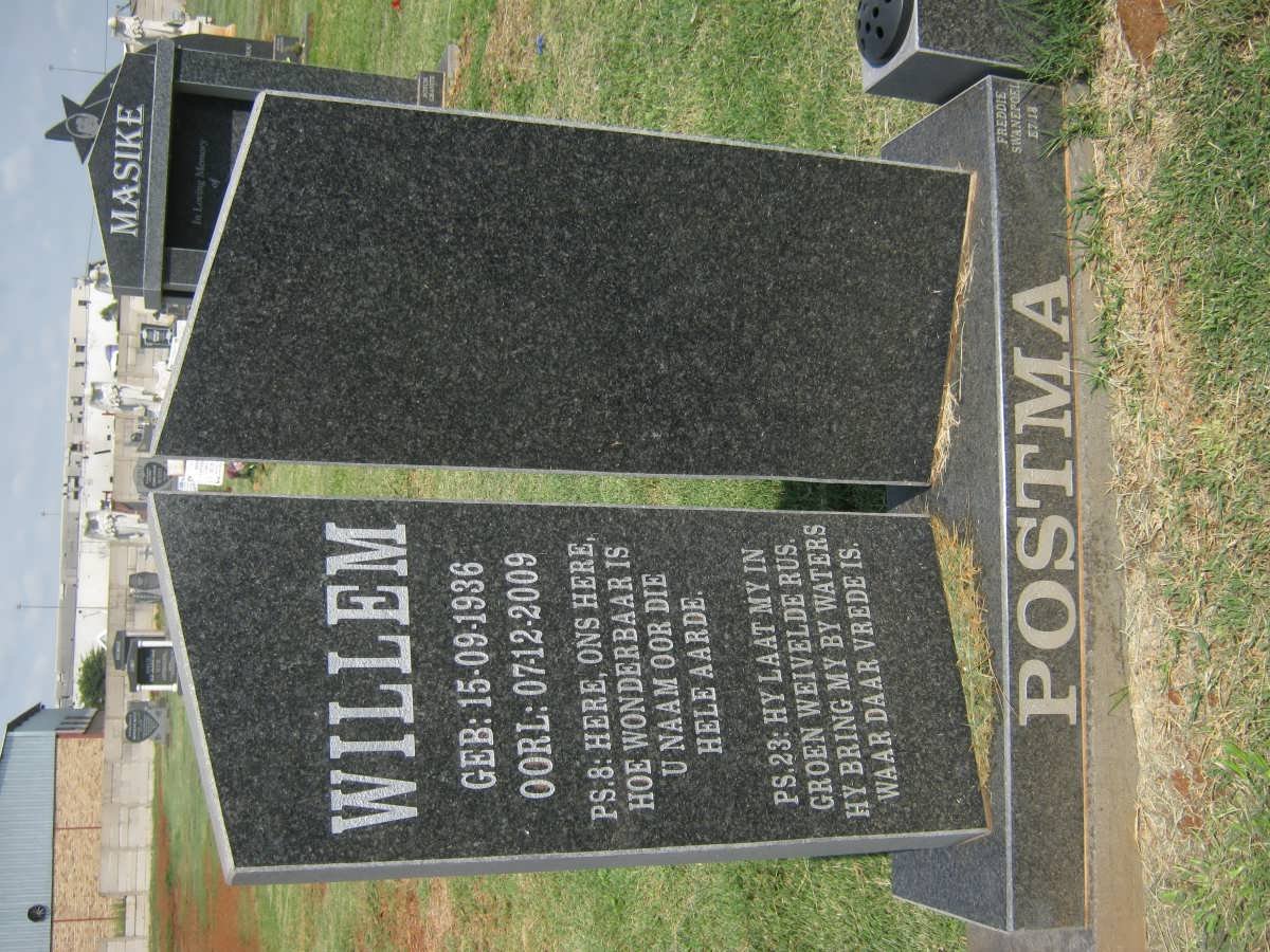 POSTMA Willem 1936-2009