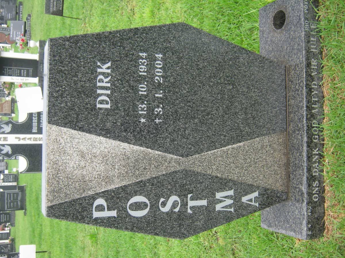 POSTMA Dirk 1934-2004