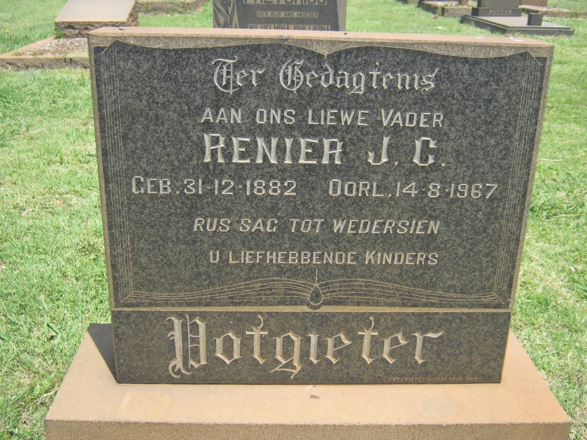 POTGIETER Renier J.C. 1882-1967