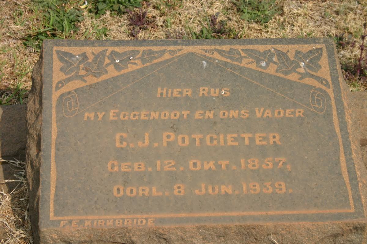 POTGIETER C.J. 1857-1939