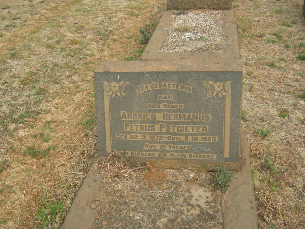 POTGIETER Andries Hermanus Petrus 1872-1953