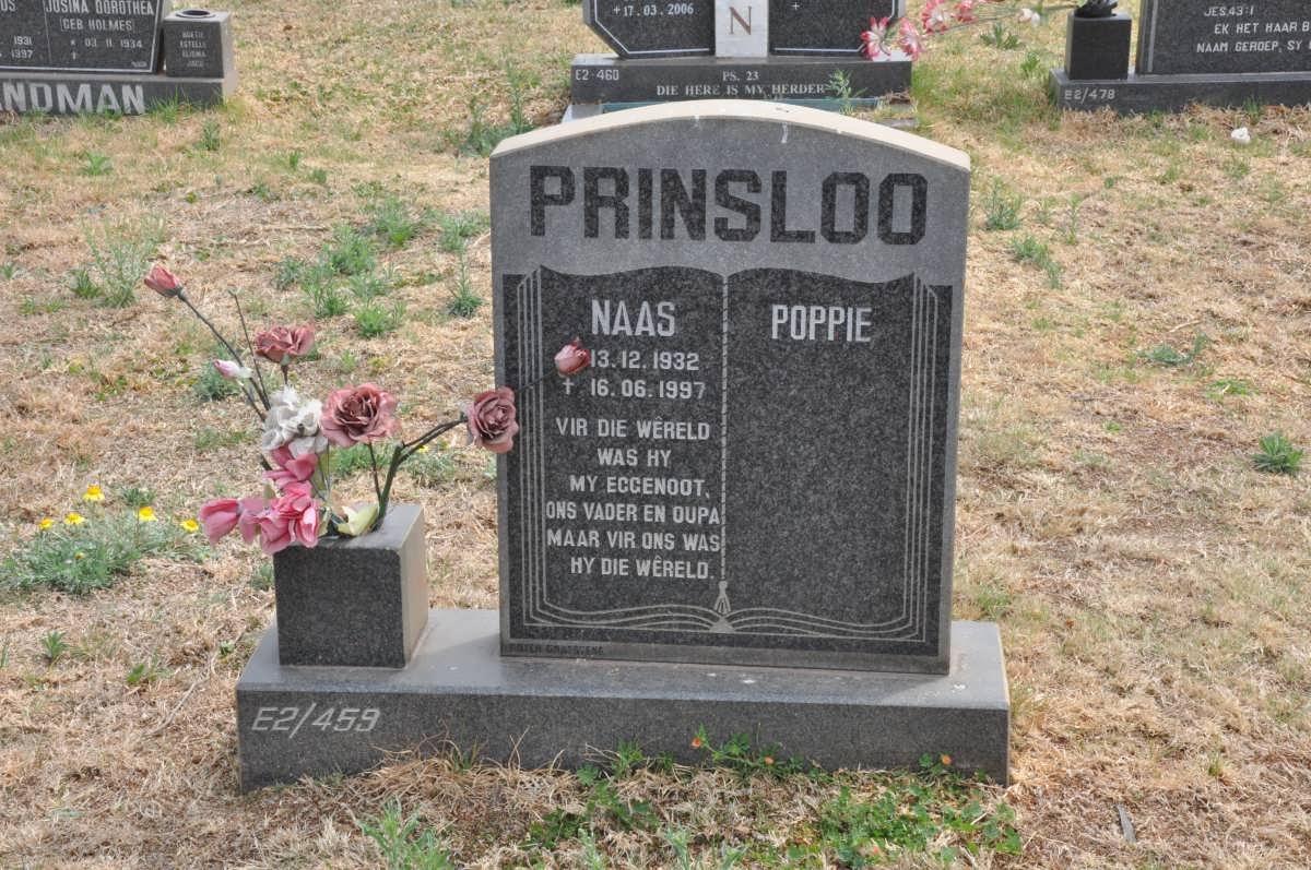 PRINSLOO Naas 1932-1997 &amp; Poppie