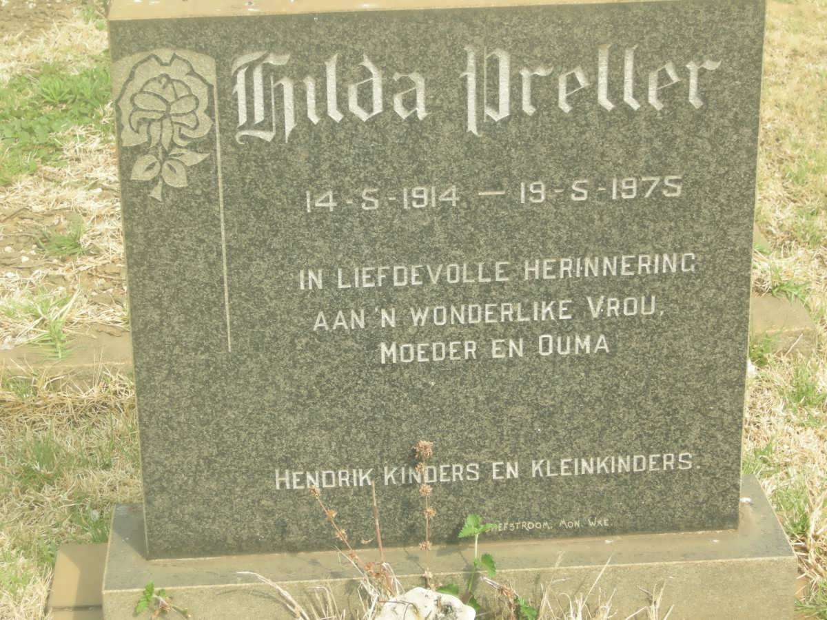 PRELLER Hilda 1914-1975