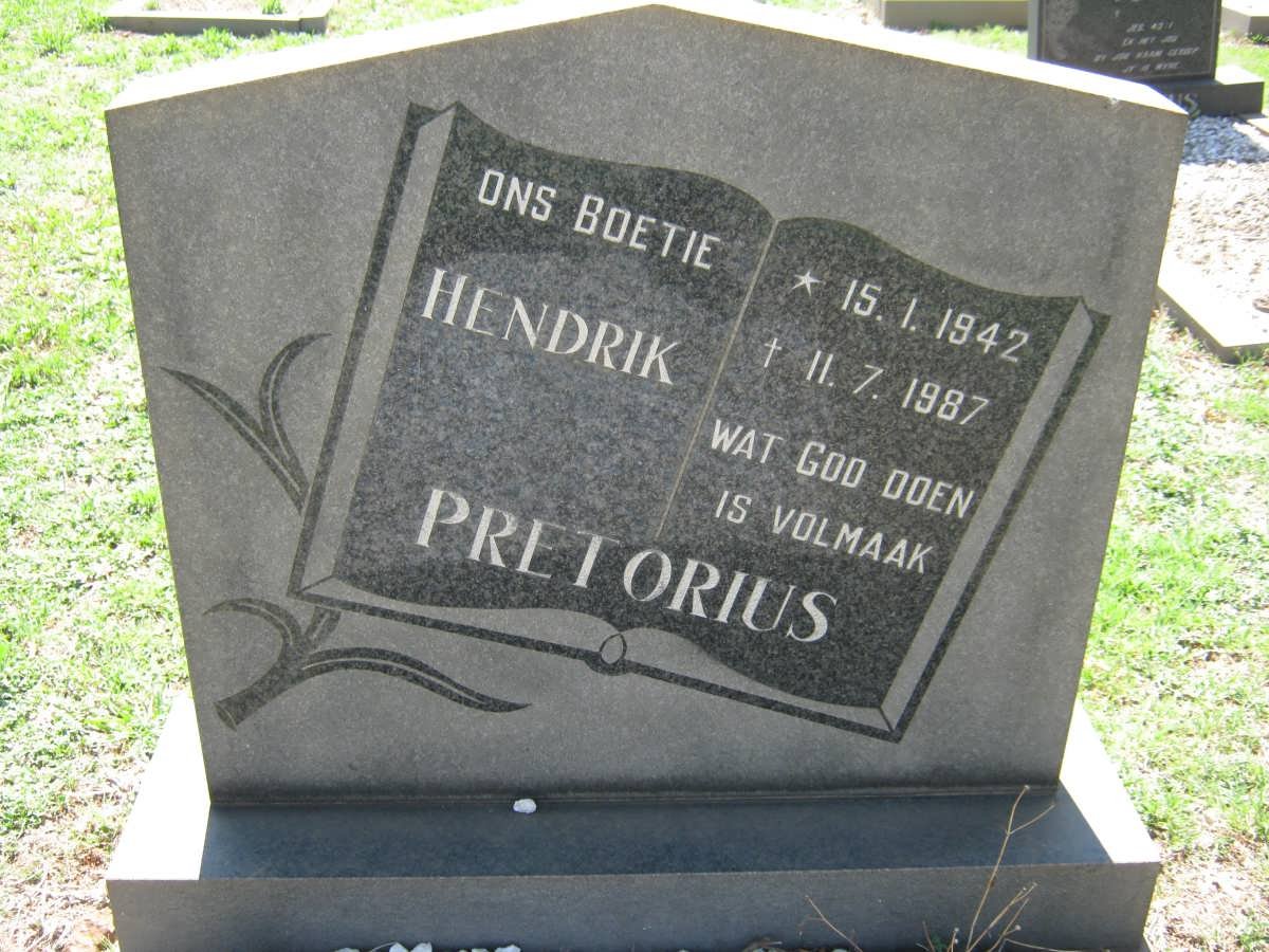 PRETORIUS Hendrik 1942-1987