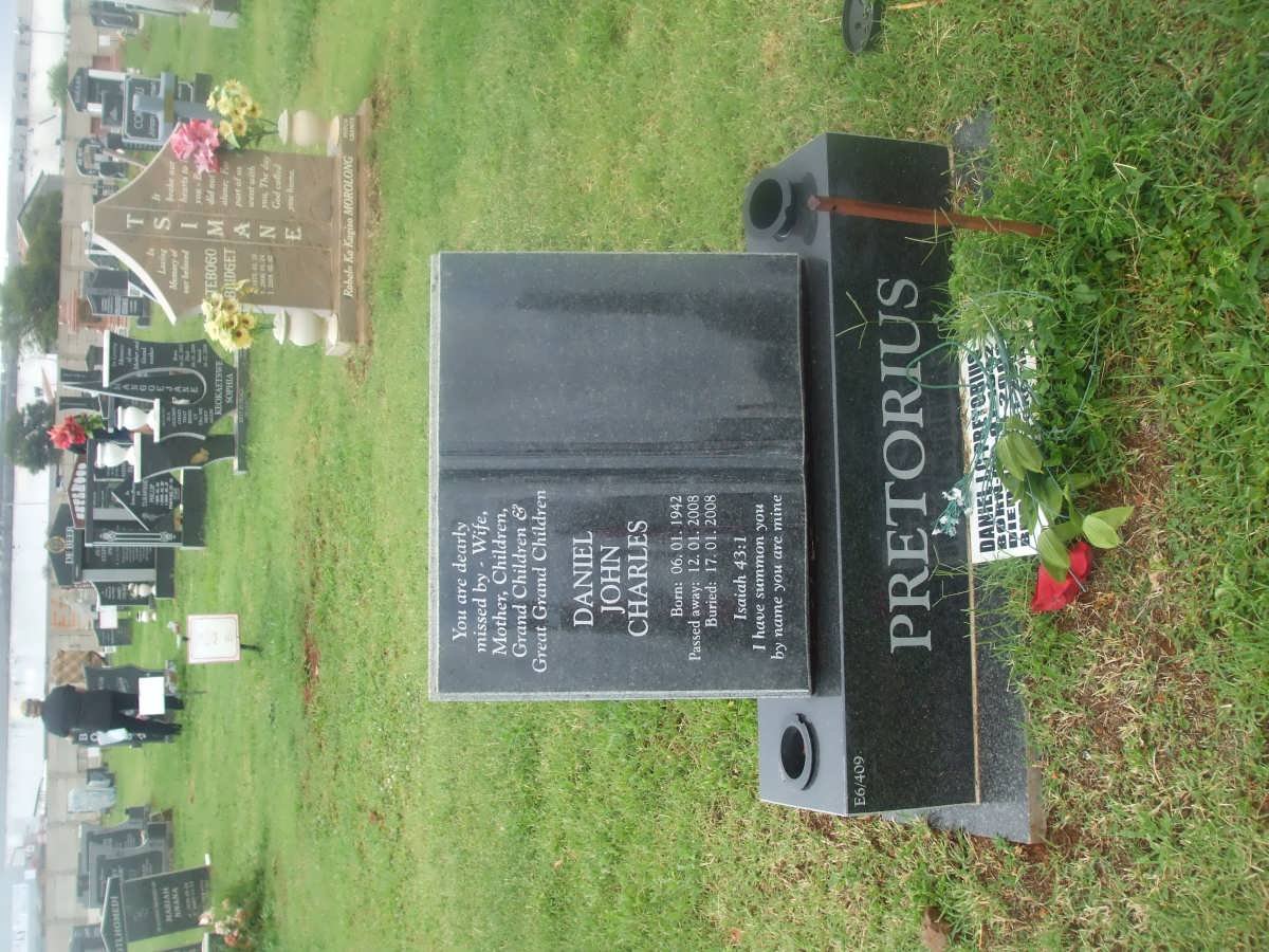 PRETORIUS Daniel John Charles 1942-2008