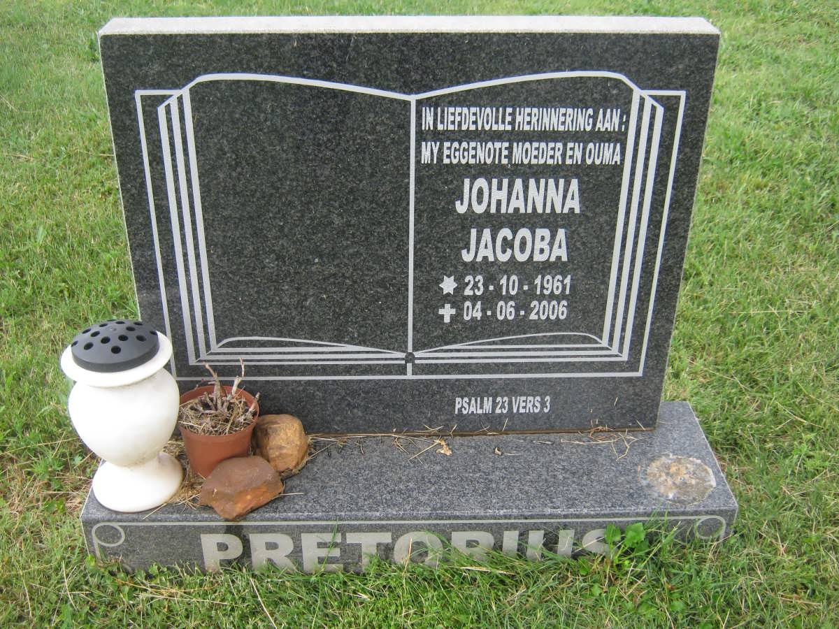 PRETORIUS Johanna Jacoba 1961-2006