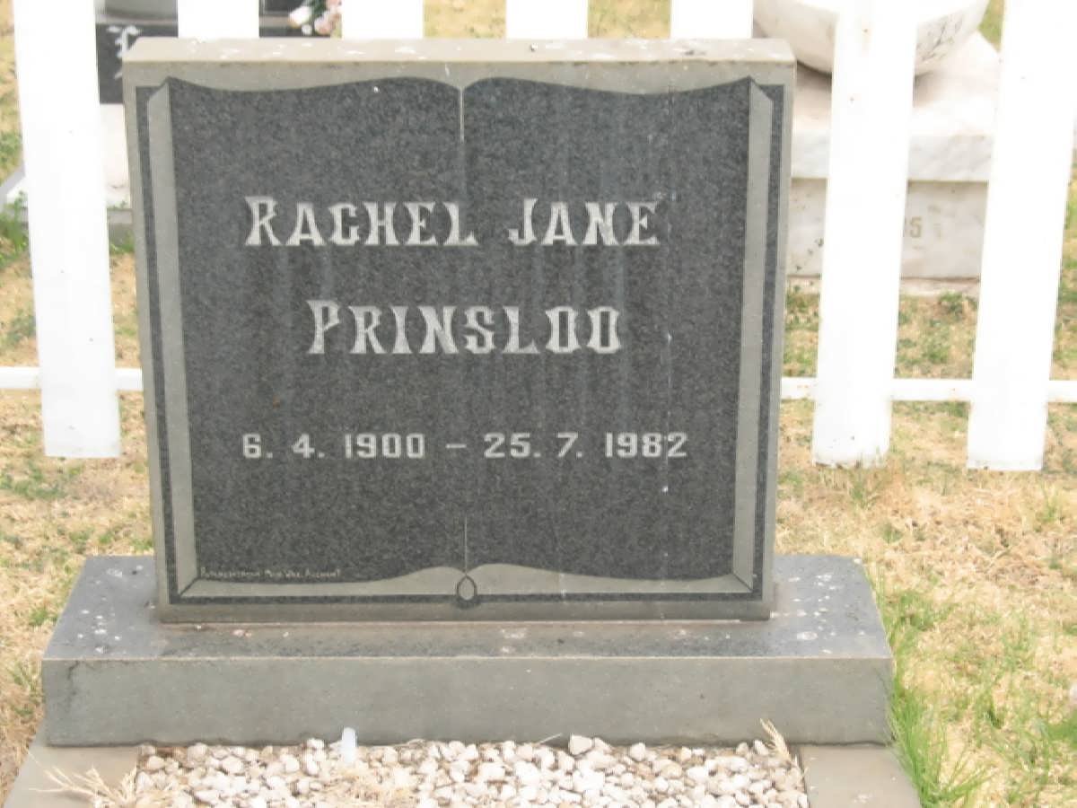 PRINSLOO Rachel Jane 1900-1982