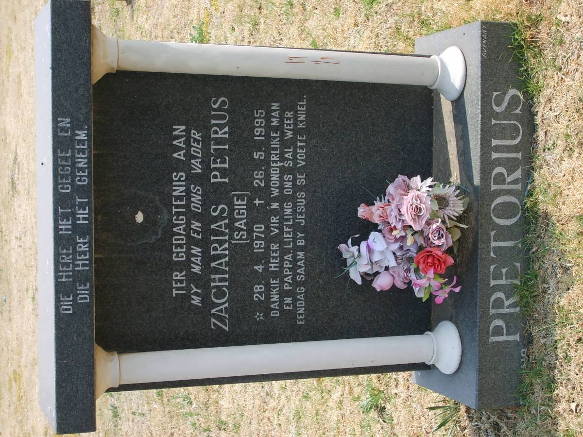PRETORIUS Zacharias Petrus 1970-1995
