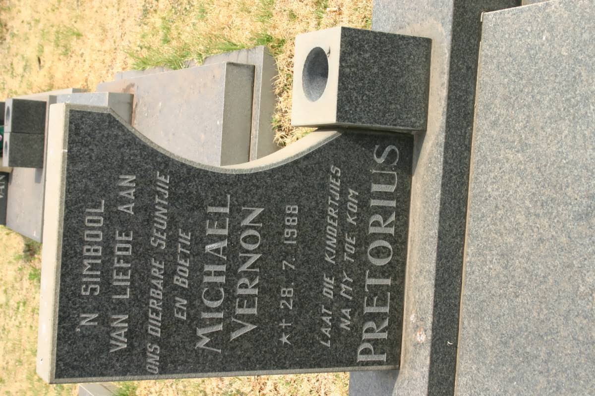 PRETORIUS Michael Vernon 1988-1988