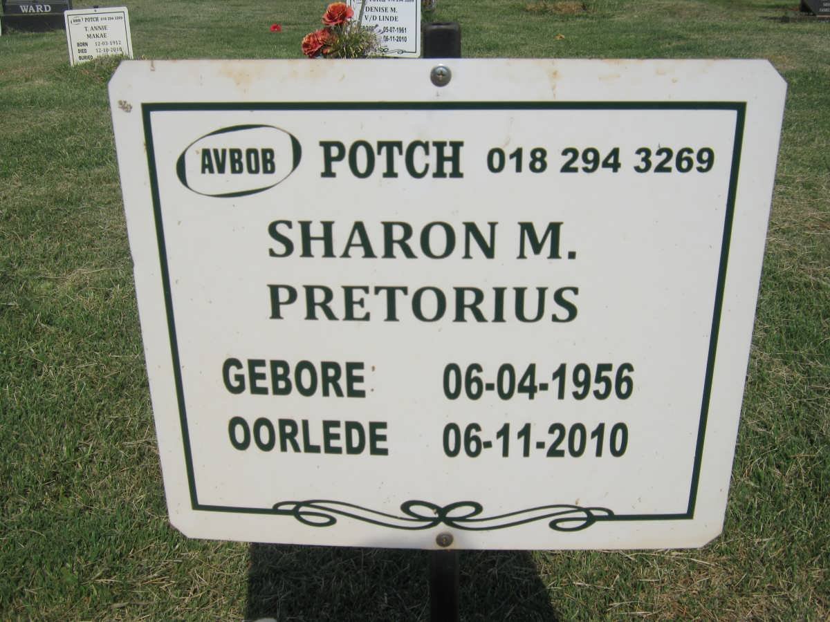 PRETORIUS Sharon M. 1956-2010