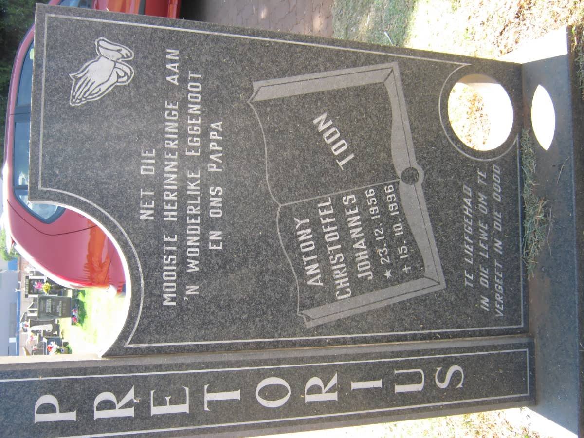 PRETORIUS Antony Christoffel Johannes 1956-1996