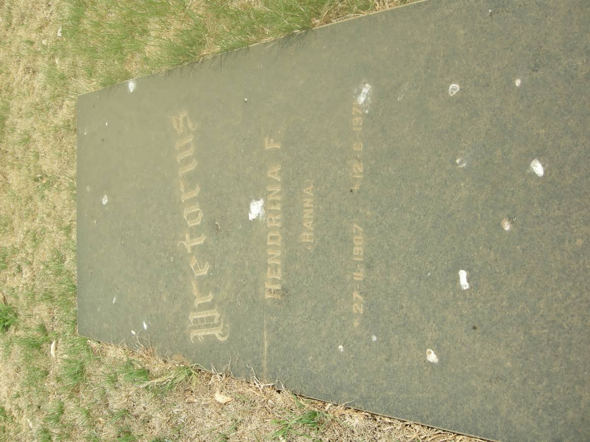 PRETORIUS Hendrina F. 1907-1971