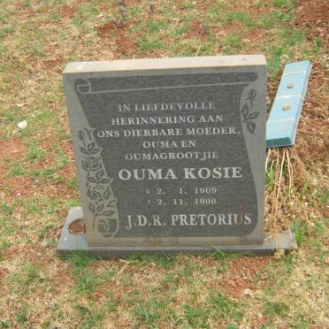 PRETORIUS J.D.R. 1909-1996
