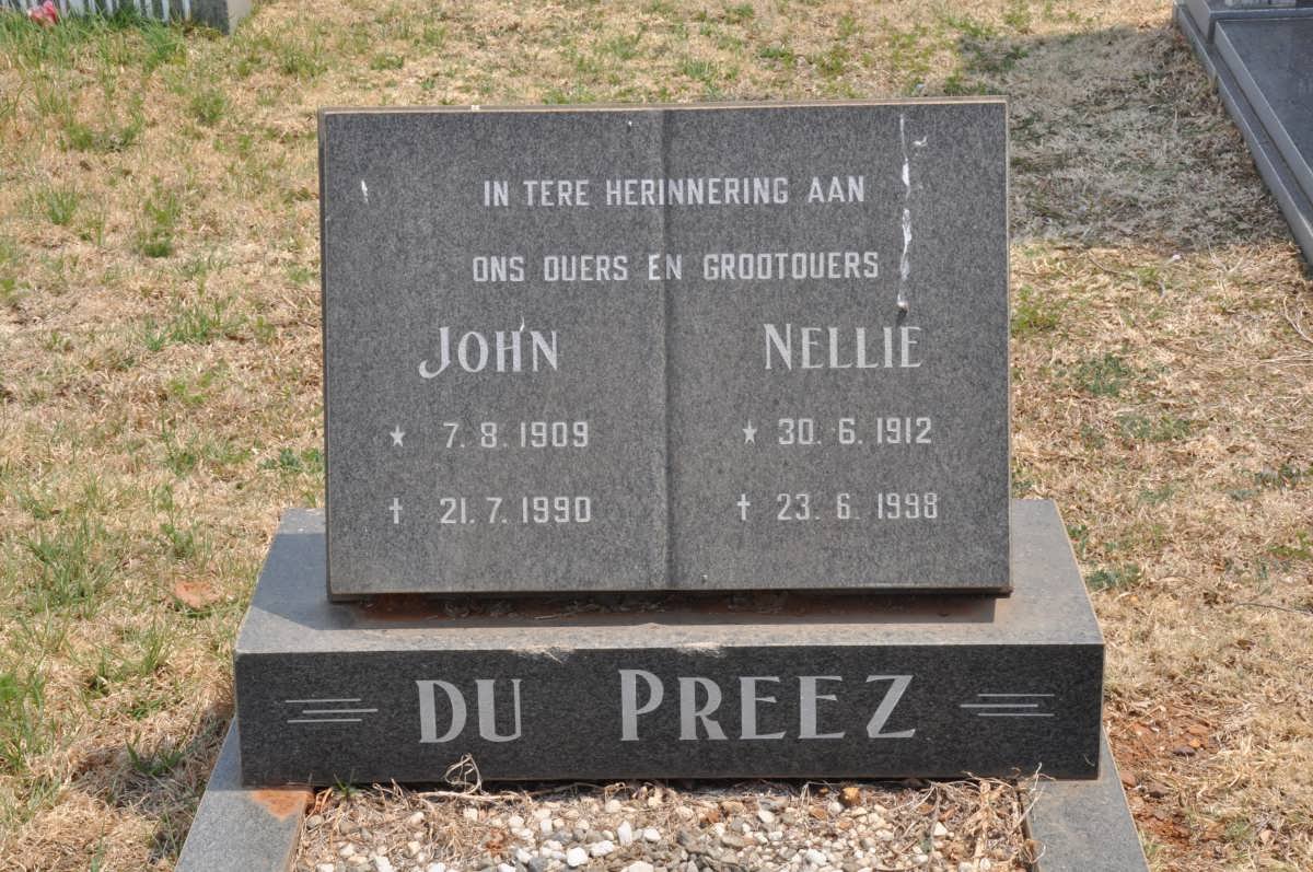 PREEZ John, du 1909-1990 &amp; Nellie 1912-1998