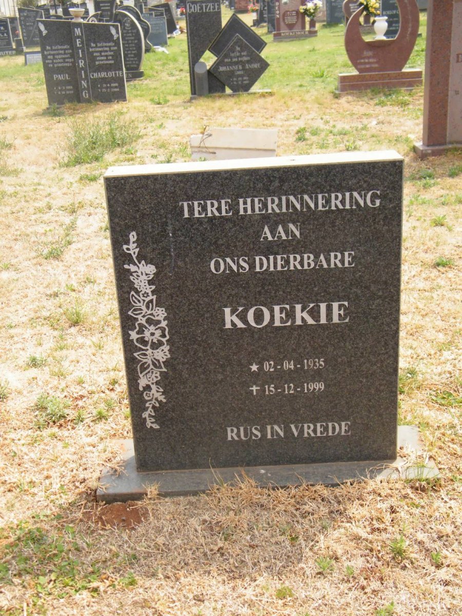 PRETORIUS Koekie 1935-1999