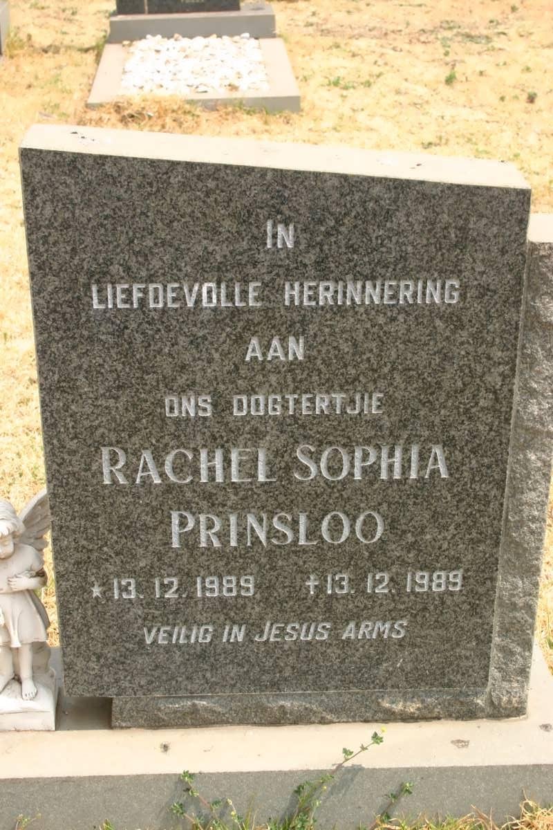 PRINSLOO Rachel Sophia 1989-1989