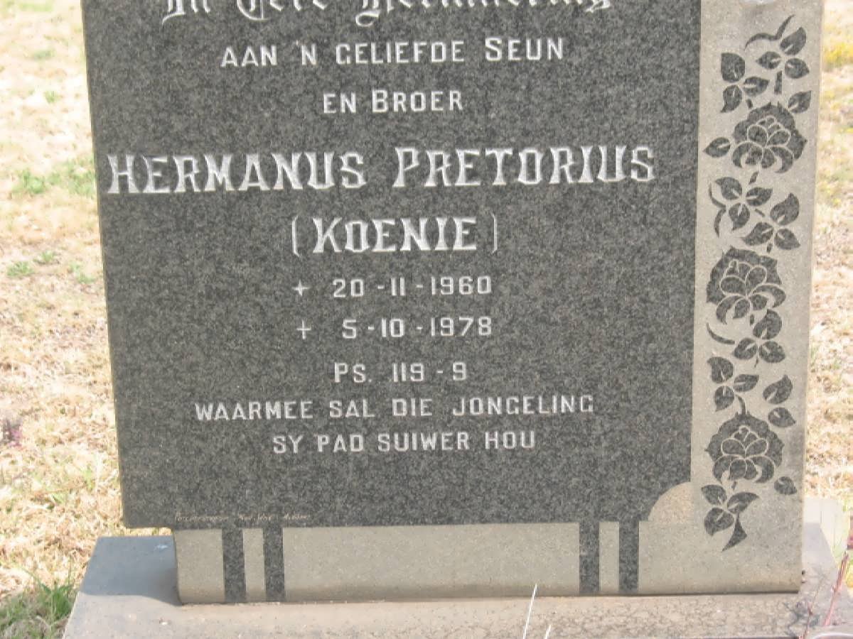 PRETORIUS Hermanus 1960-1978